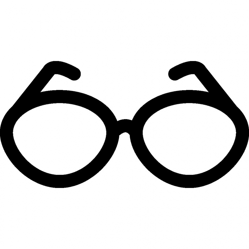 glasses sign icon black white sketch 