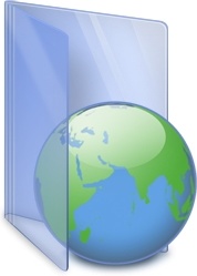 Globe earth folder