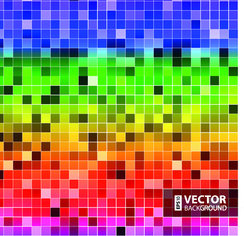 gloss color mosaic background graphic vector