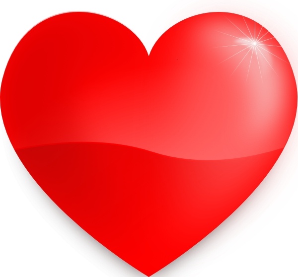 Glossy Heart clip art