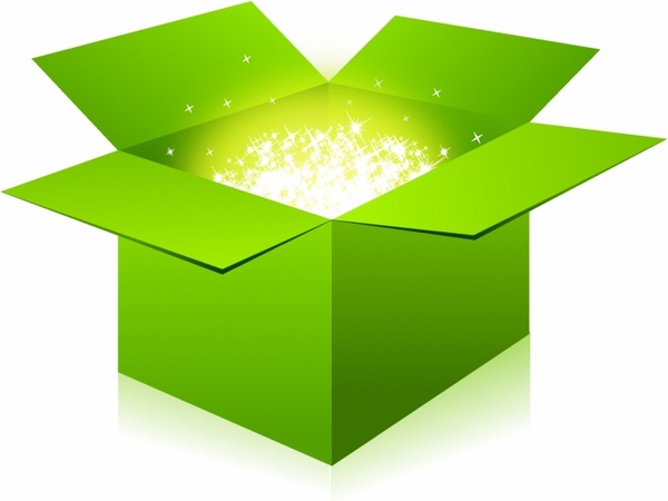 Glowing Green Box