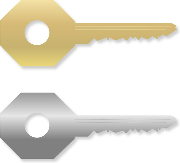 gold and silver keys