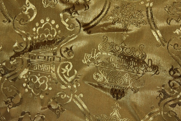 gold chinese fabric texture