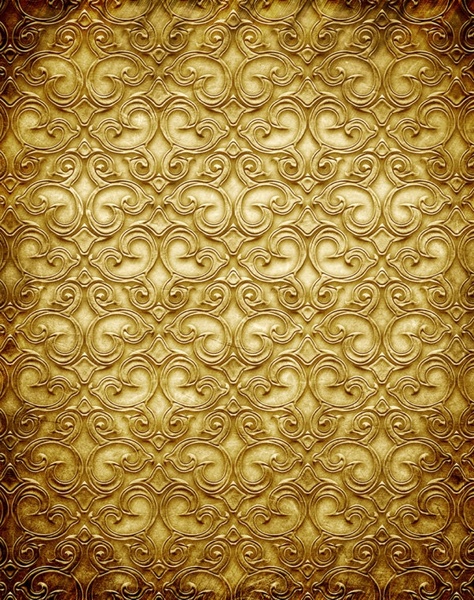 gold copperplate pattern engraved hd picture 3