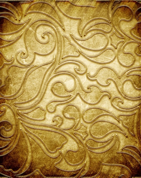 gold copperplate pattern engraved hd picture 5