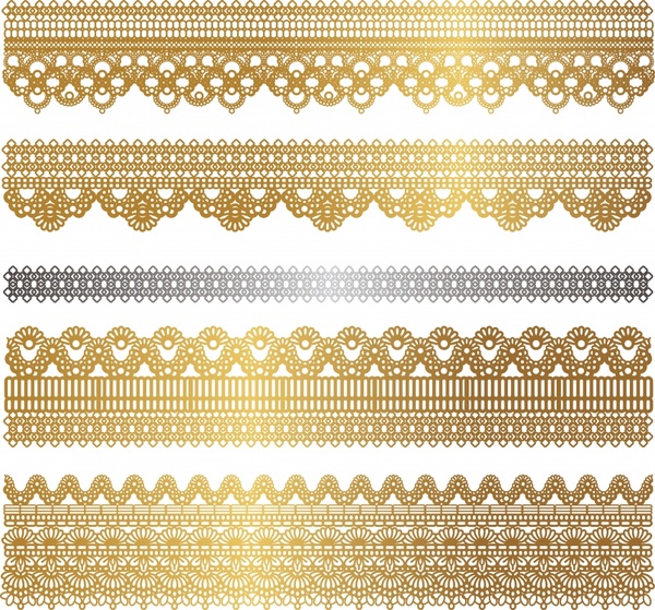 pattern design elements elegant golden classic symmetric seamless