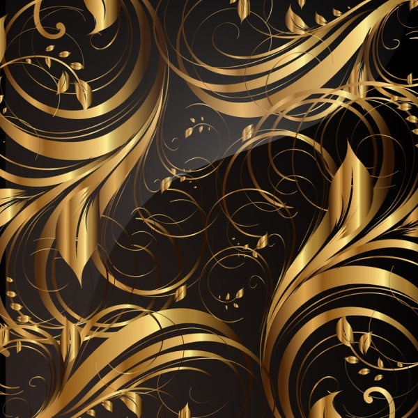 gold pattern patterns 01 vector