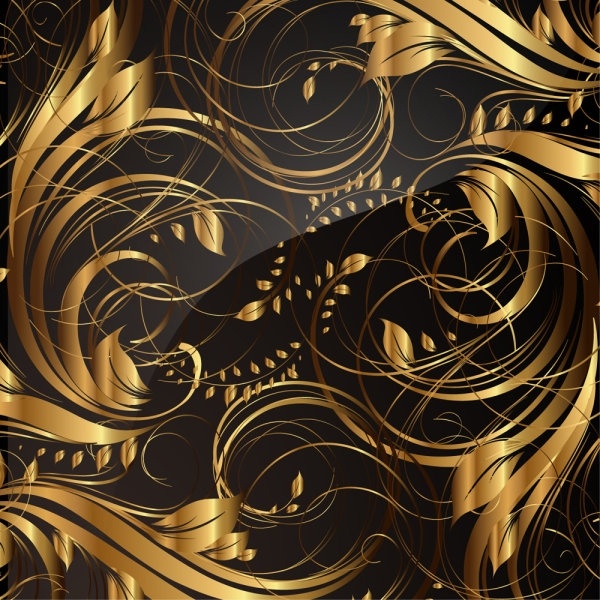 gold pattern patterns 04 vector