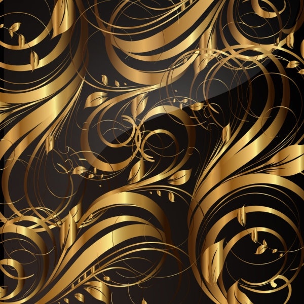 gold pattern patterns 05 vector