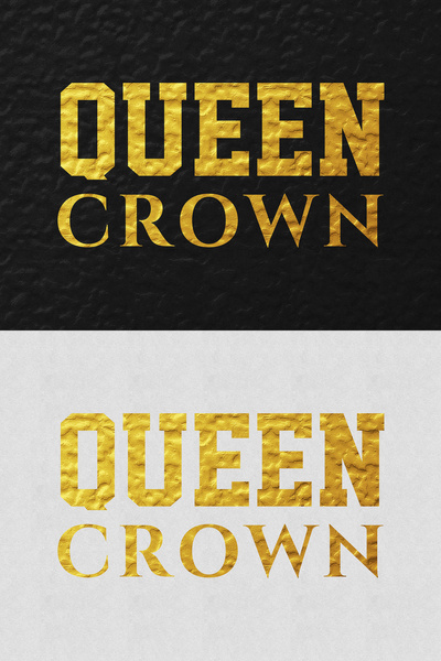 gold text effects 