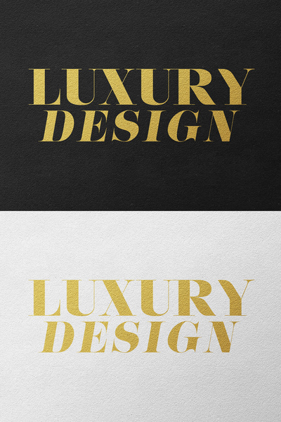 gold text effects