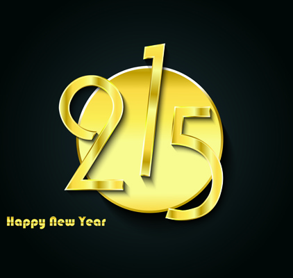 golden creative15 new year vector 