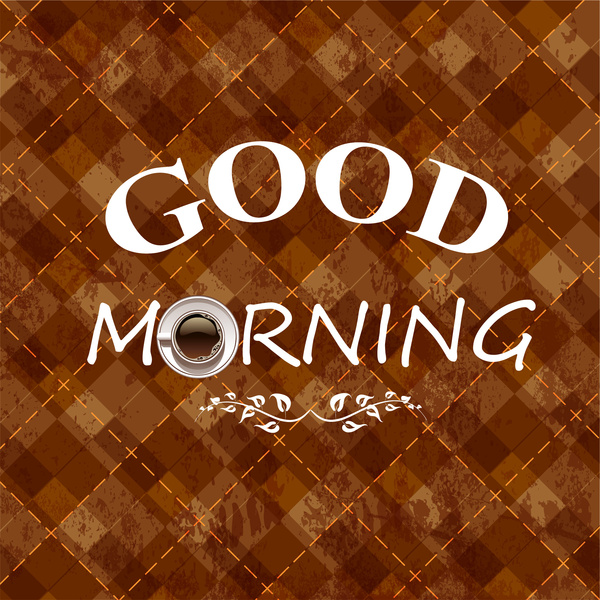 good morning with coffee cup background