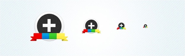 Google Plus(+) Circular Icon Set
