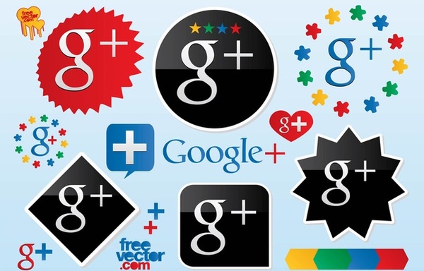 google plus vector logos