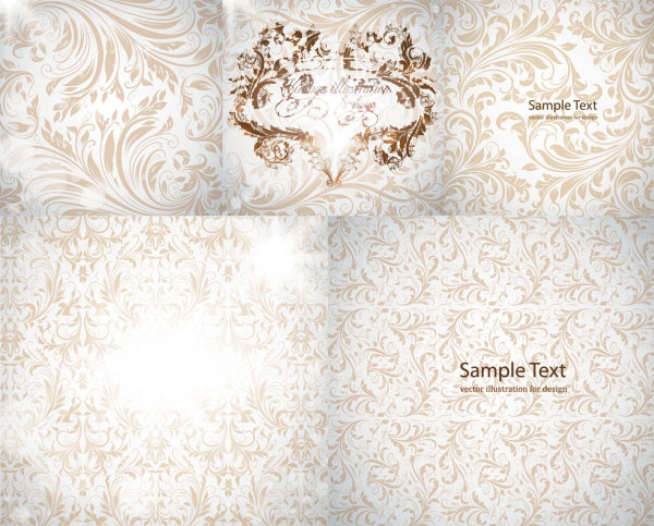 gorgeous decorative pattern background vector