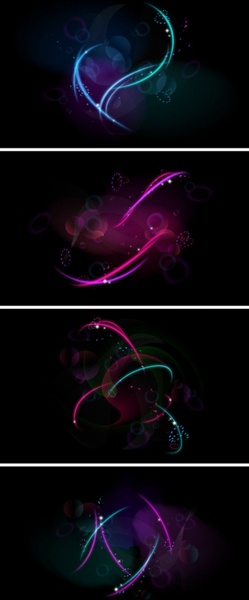 gorgeous dynamic light background vector