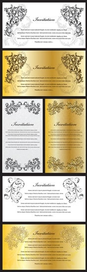 card certificate templates elegant classical symmetric decor