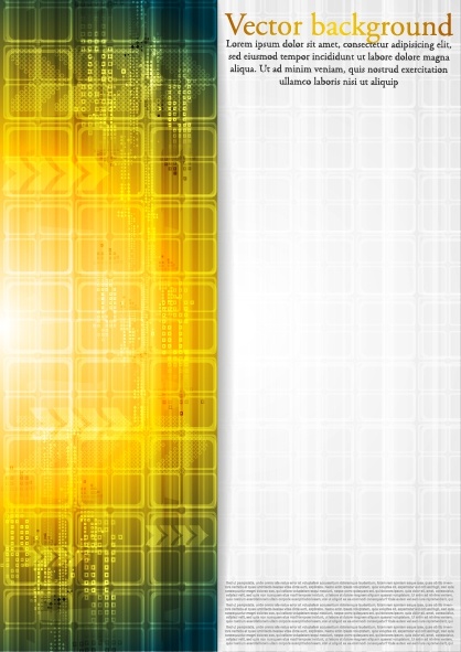 gorgeous glow dynamic technology background vector