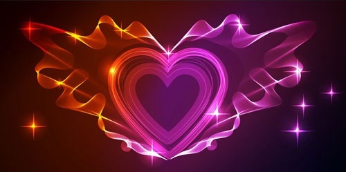 gorgeous light of valentine39s day 01 vector