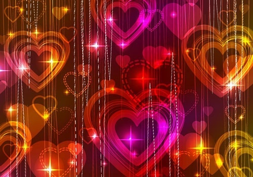 gorgeous light of valentine39s day 04 vector