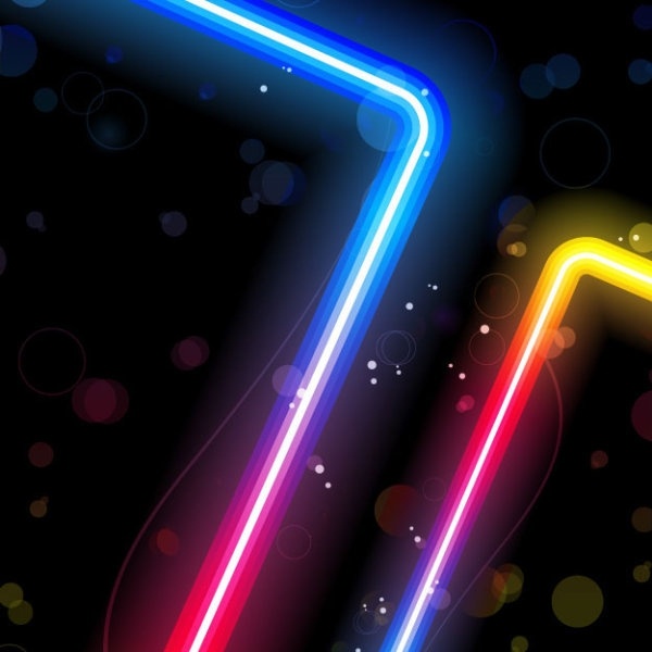 gorgeous neon effects 02 vector