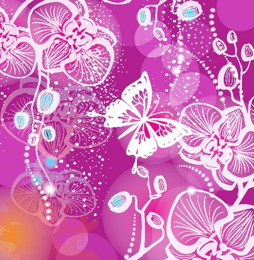 gorgeous pattern background 01 vector