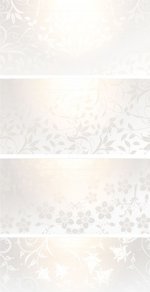 gradients floral banner vector