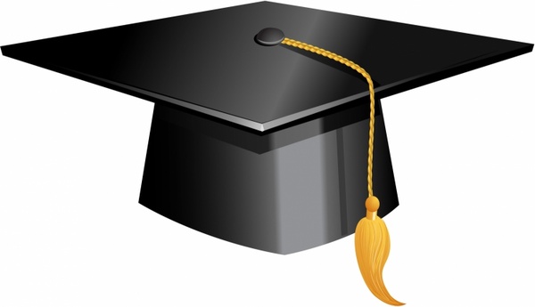 Graduation cap and scroll free vector download (1,585 Free ...