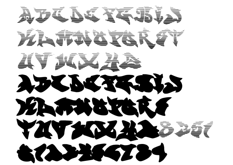 Graffiti alphabet font free download