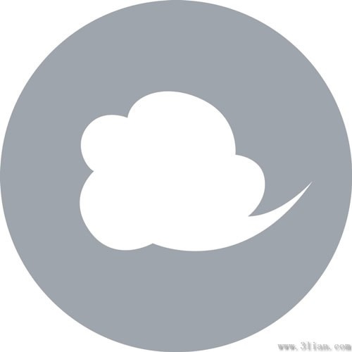 gray background clouds icons vector
