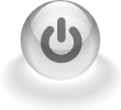Gray Power Button clip art