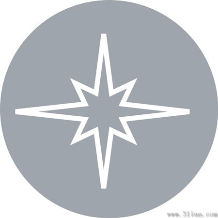 gray star icon vector