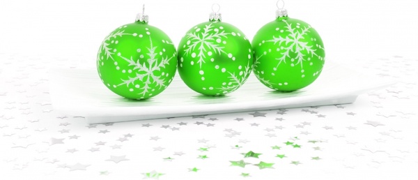 green bauble decoration