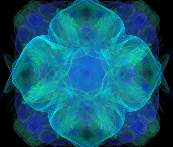 green blue fractal