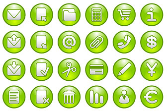 green circular icon