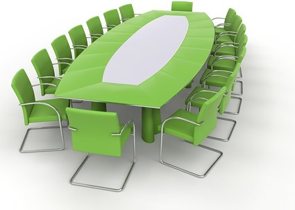 green conference table picture