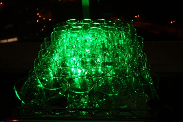 green crystal glass