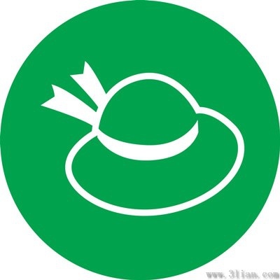 green hat icon vector
