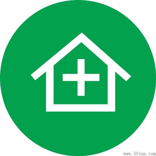 green house icon vector