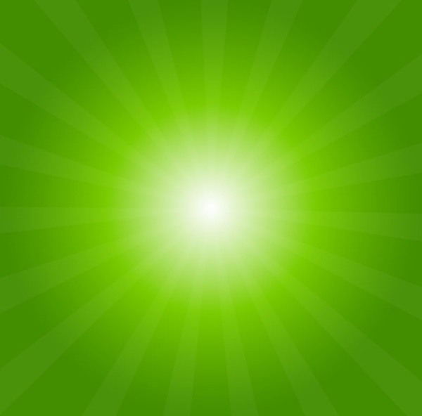 Green Light Burst Abstract Background
