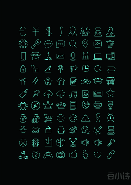 green line life icons