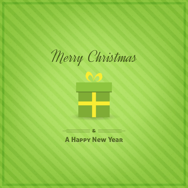 green merry christmas and happy new year 