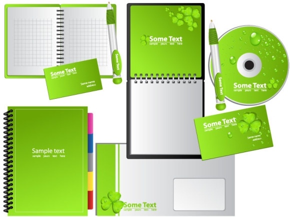 green notebook vector