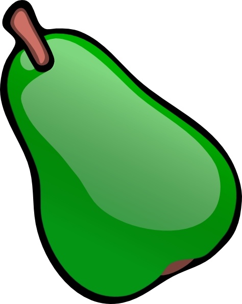 Green Pear clip art