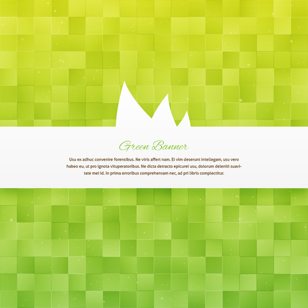 green square background