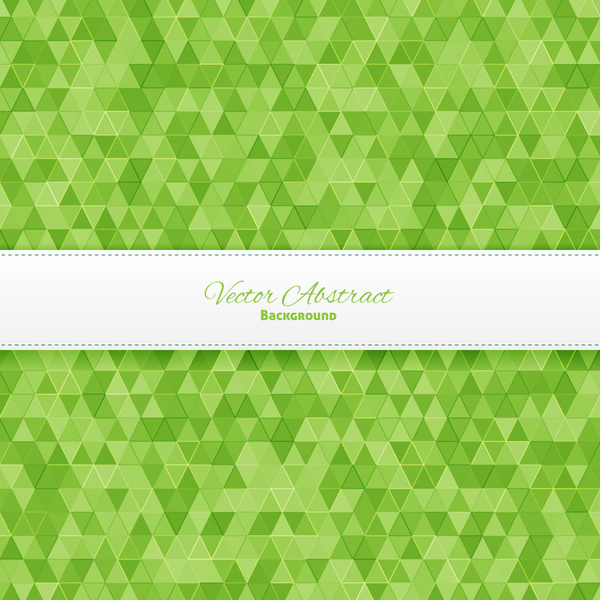 green triangle geometric abstract background