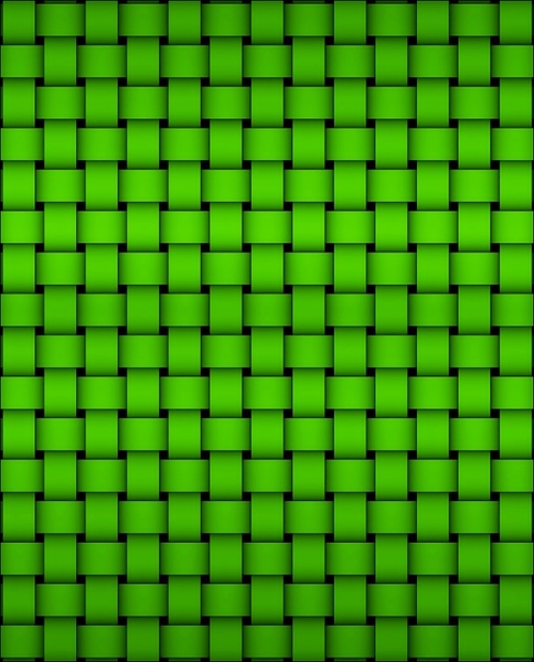 green weave pattern