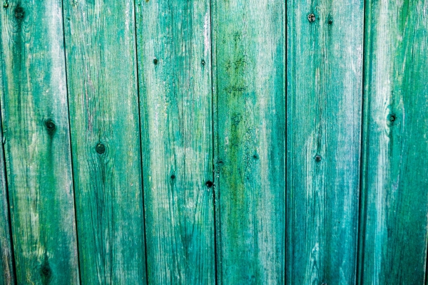 green wood fence 