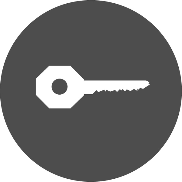 grey key icon 